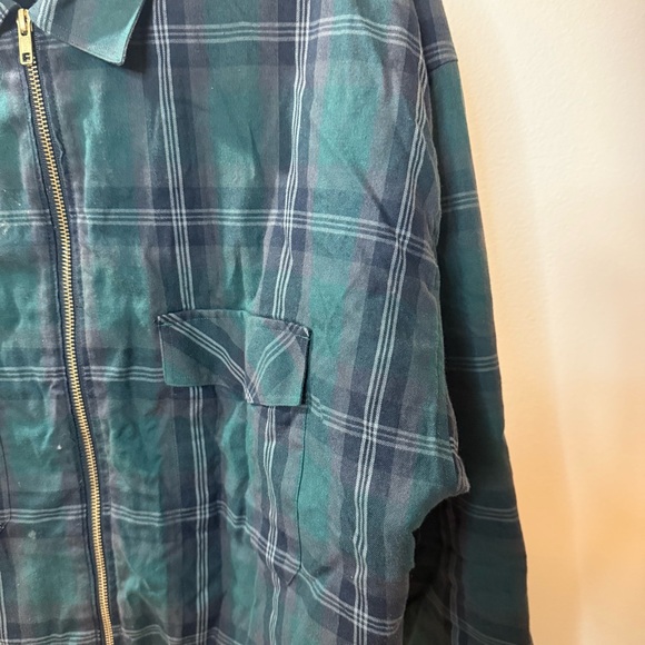 The Kooples Men's Green Plaid Shirt Jacket - Picture 2 of 8